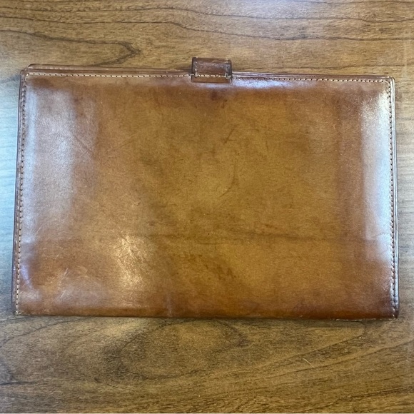 Vintage Old Travel Wallet Gold Lettering Passport Landing Card Luggage Ticket - Picture 3 of 15